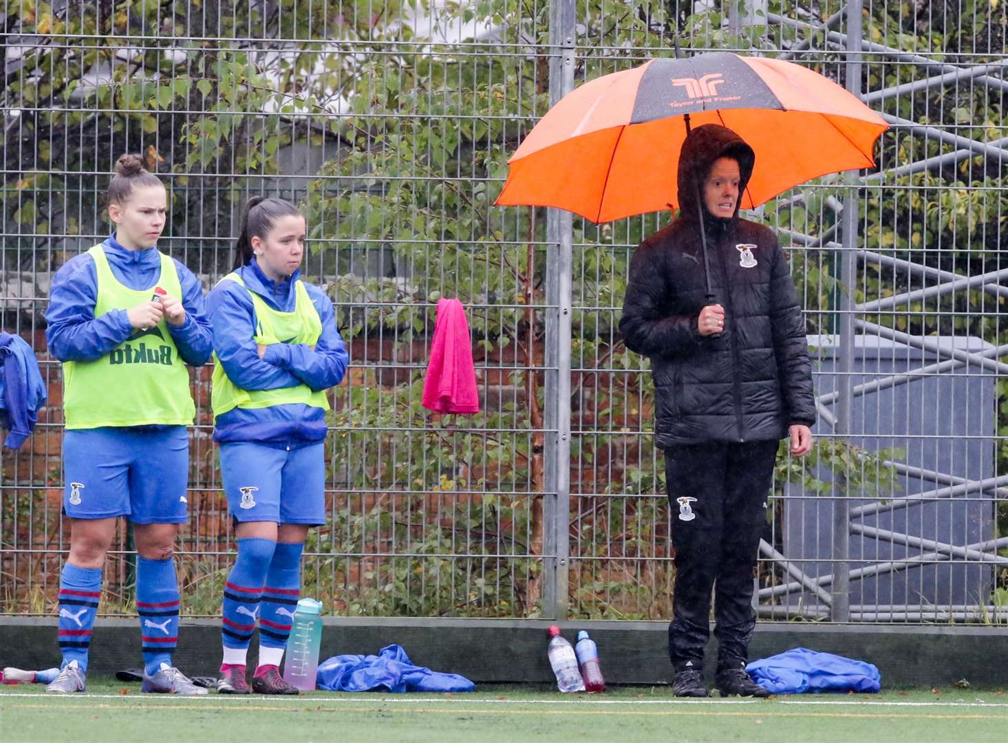 ICT WFC v East Fife GWFC, SWF Championship, on 08 October 2023 at Milburn Academy in Inverness, Scotland Pictured: Inverness Caledonian Thistle WFC's Manager Karen Mason (photo by Donald Cameron / Sportpix / Sipa USA)