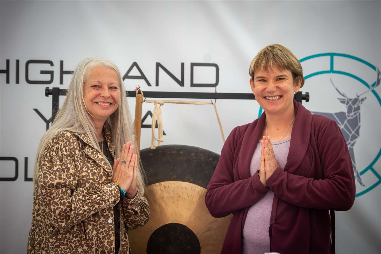 Lindsay Arbuckle (of Indigo Waves) and Fiona Palmer, of the Highland Yoga Collective.