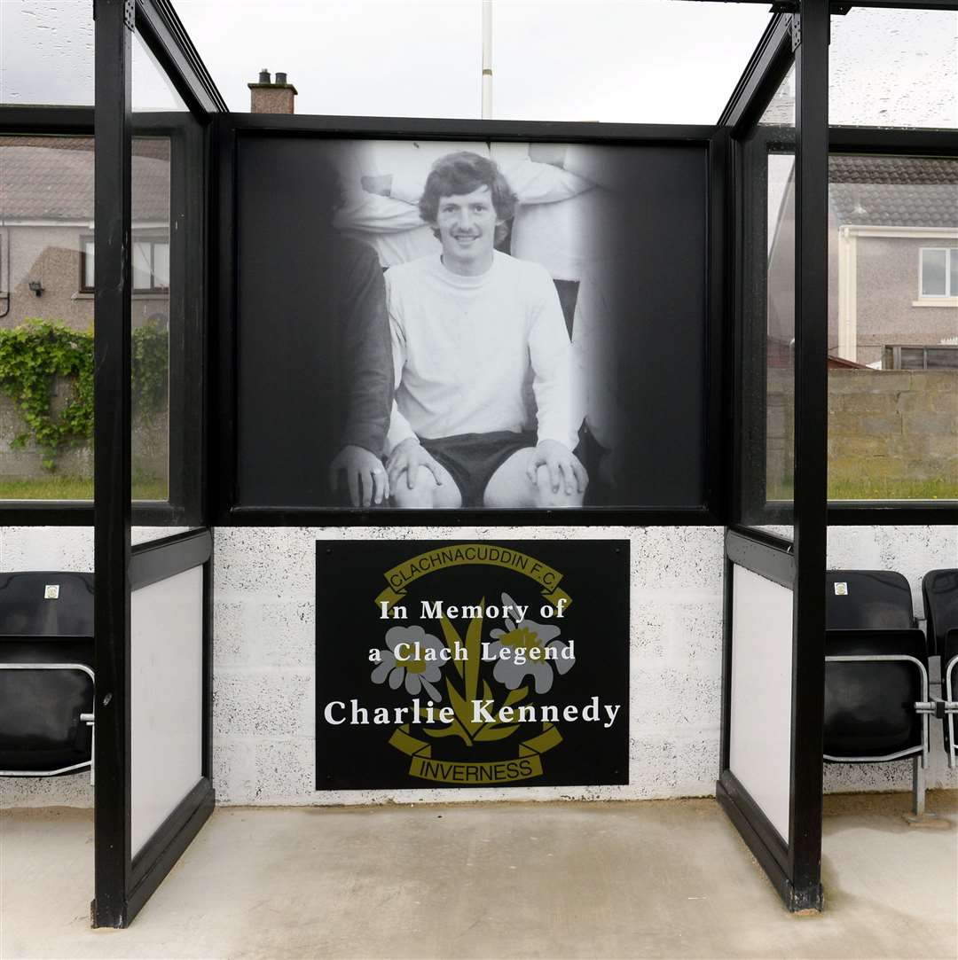 The memorial at the technical area to Charlie Kennedy. Picture: Gary Anthony