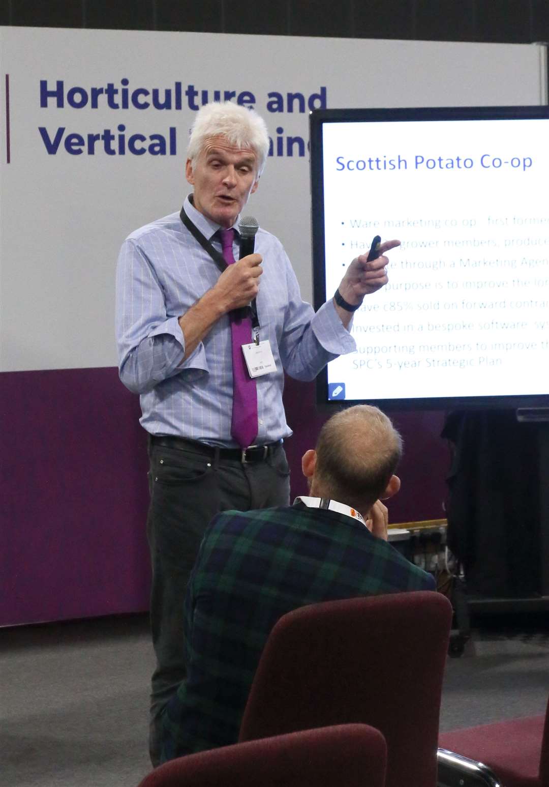 Jim Booth of the SAOS project which saw a group of potato producers use data to make decisions. Picture; David Porter