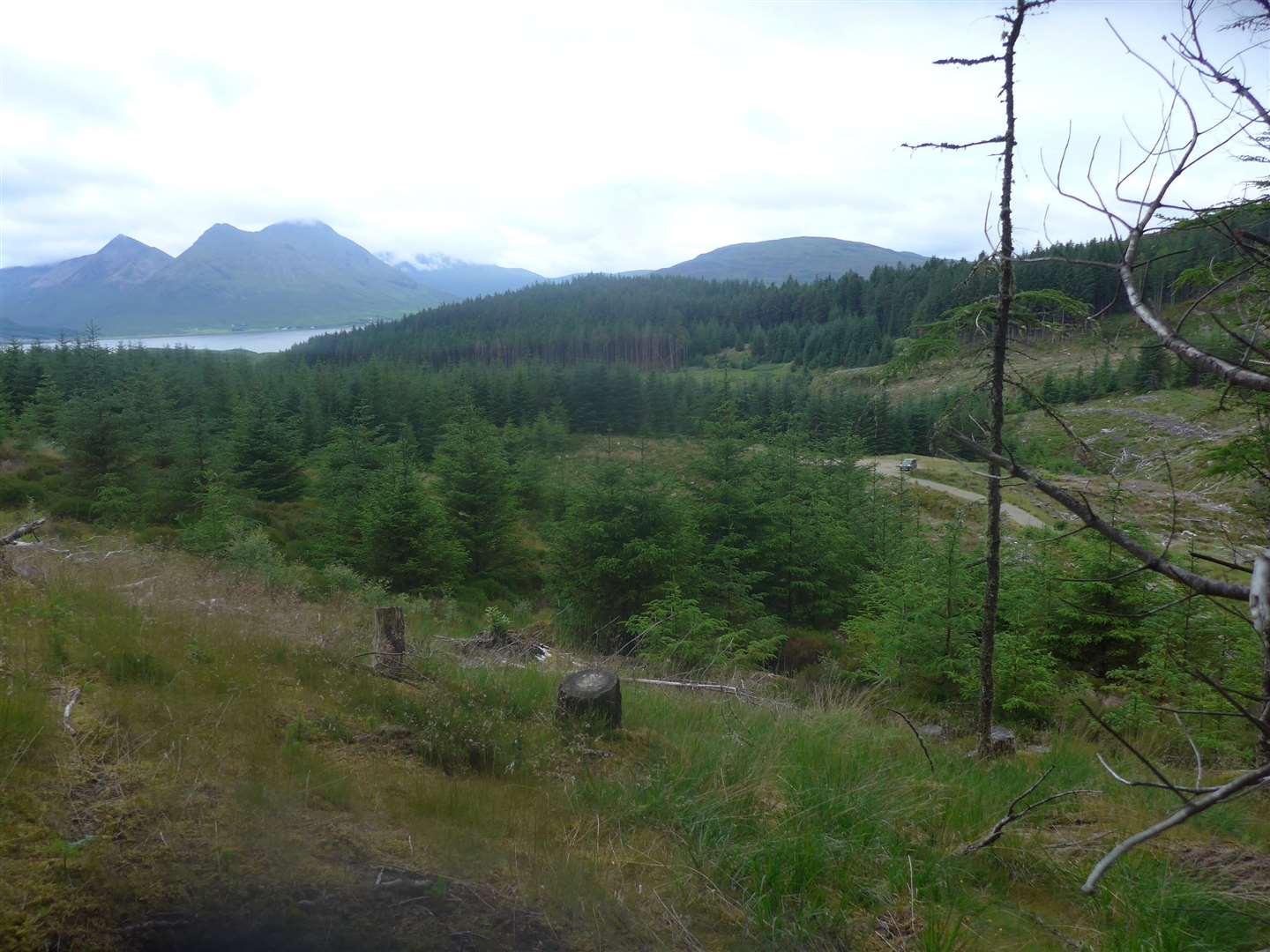The Raasay scheme from near the top intake looking down to the village.