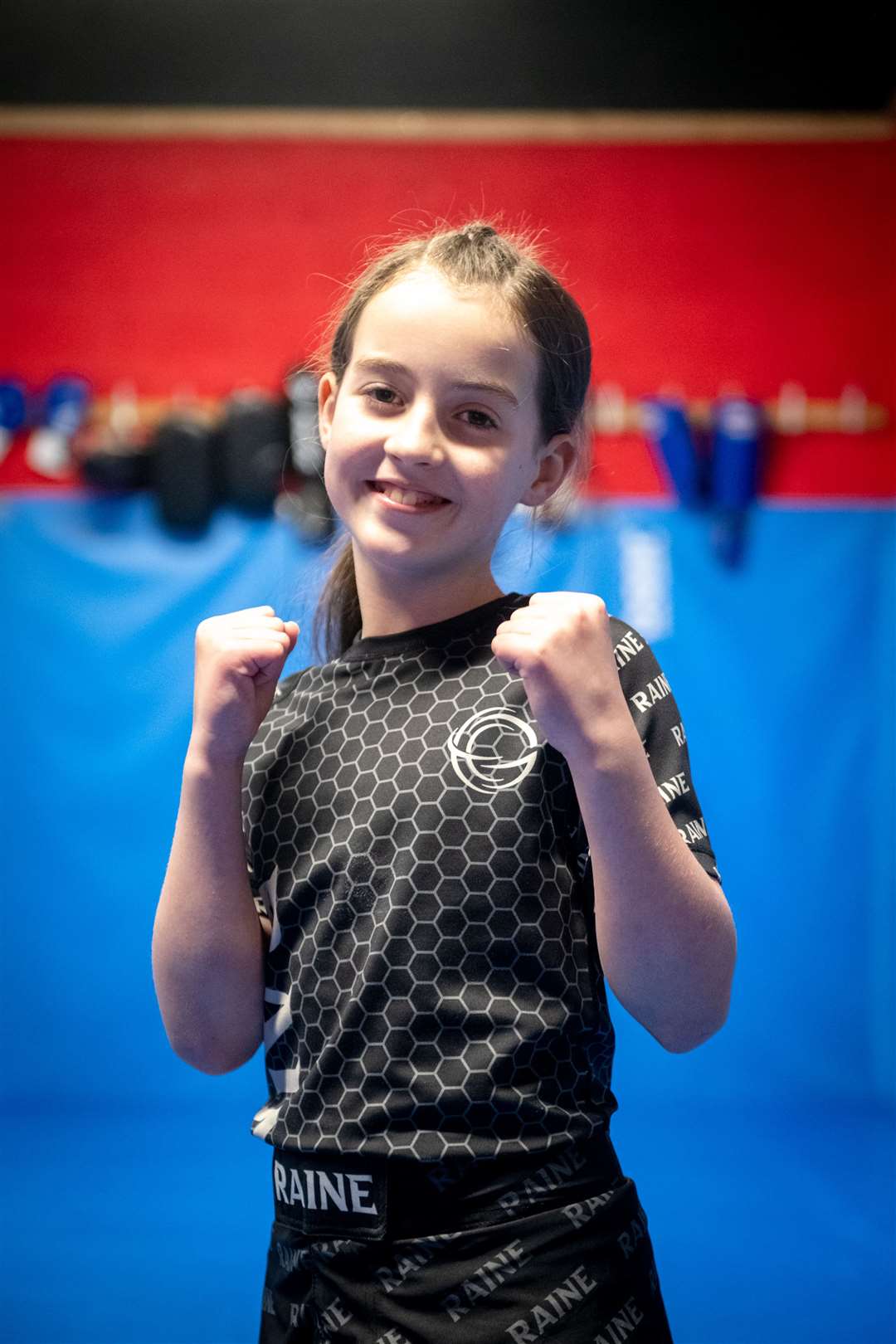 Niamh Ross has been making waves in the world of mixed martial arts at just 11 years old. Picture: Jessica Fulton