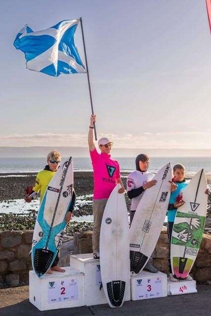Craig McLachlan: First ever Scot to win the Junior British Surfing Champion.