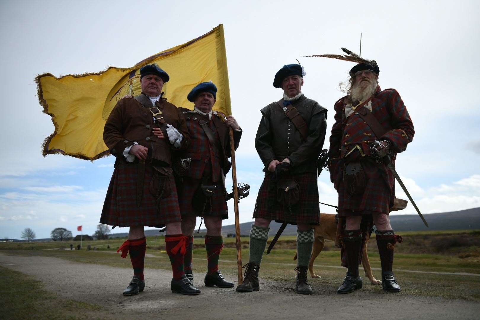 People gathered to mark the anniversary of the Battle of Culloden. Picture: James Mackenzie