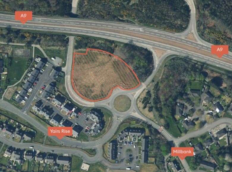 The developer's website includes details about the site's proposed location, which would be inside the area with the orange boundary.