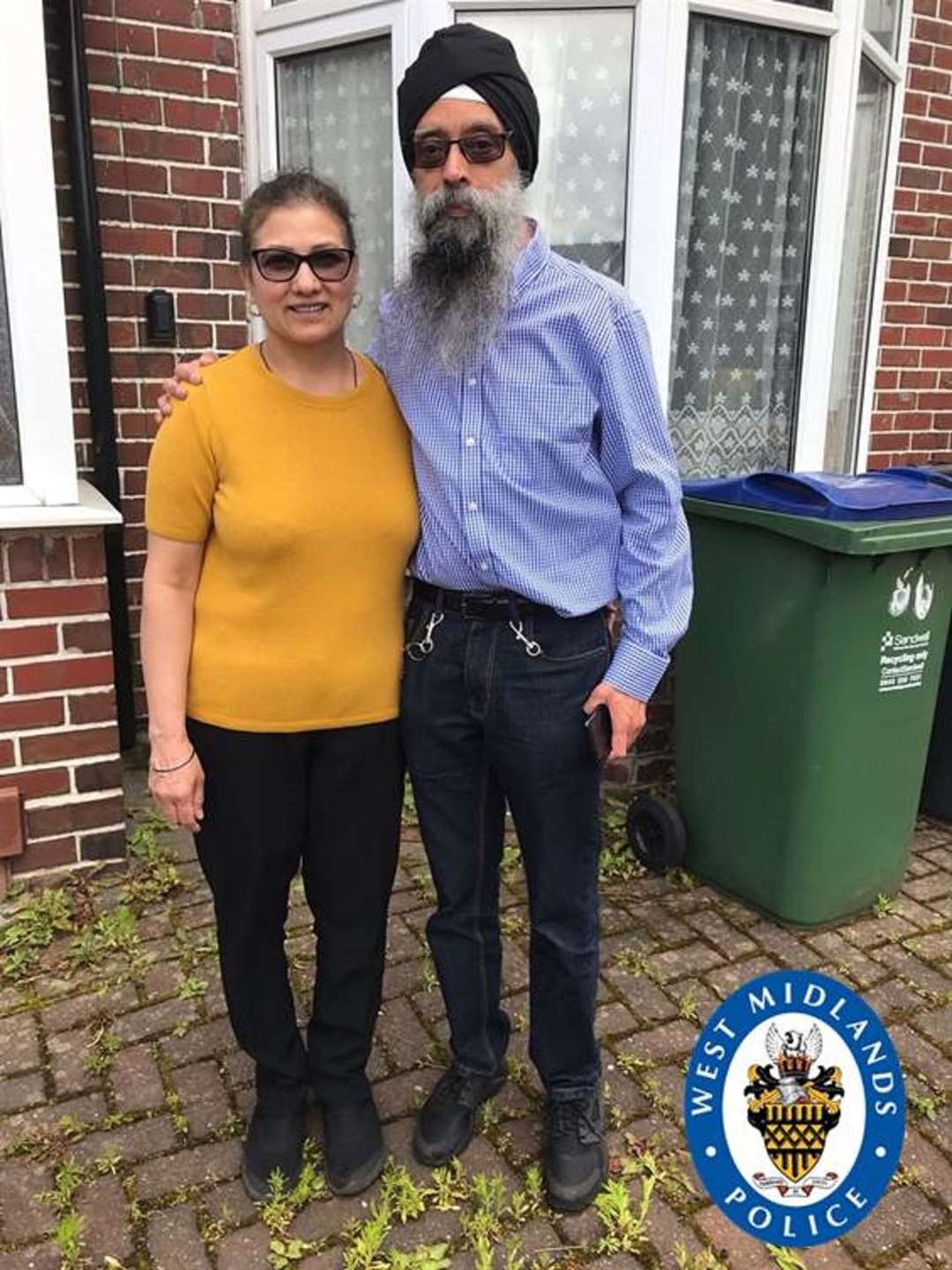 Jasbir Kaur and her husband, Rupinder Singh Bassan, were found with fatal injuries at their semi-detached house in Moat Road, Oldbury (West Midlands Police/PA)