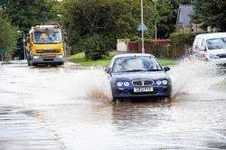 Motorists have been warned about high volumes of surface water (Stock image).