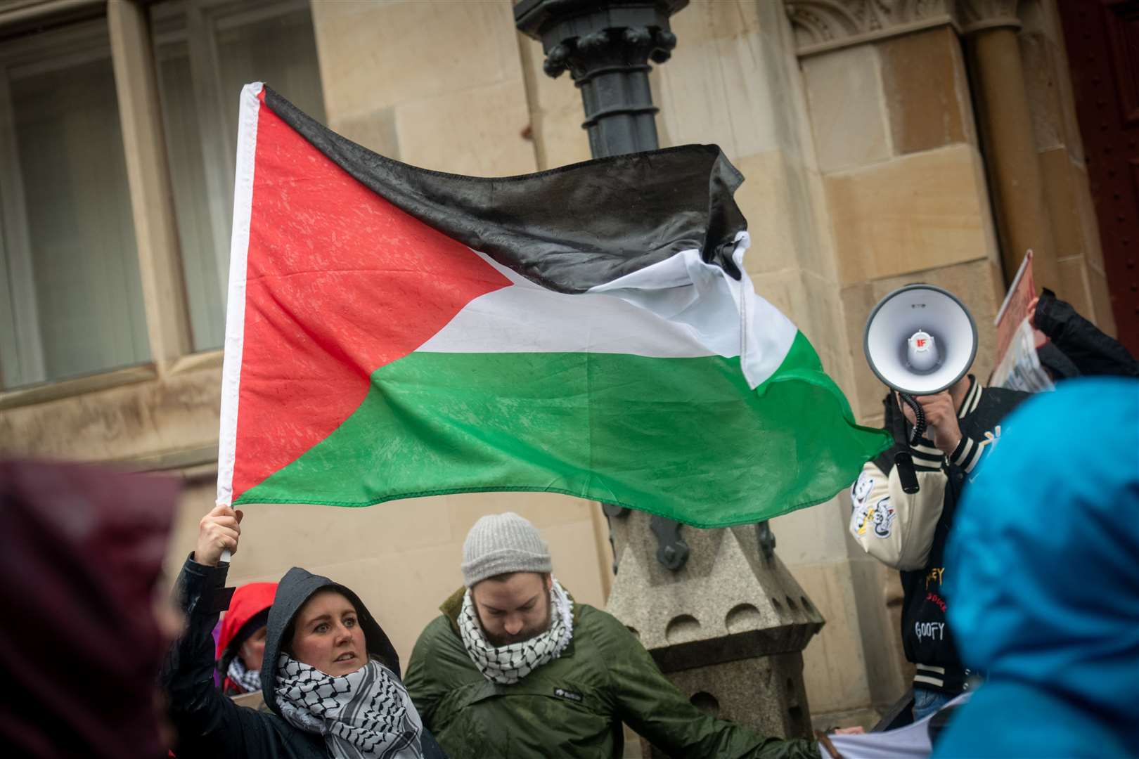 Demonstrators will hold a rally outside Inverness Town House in support of the Palestinian people in Gaza and the West Bank. Picture: Callum Mackay.