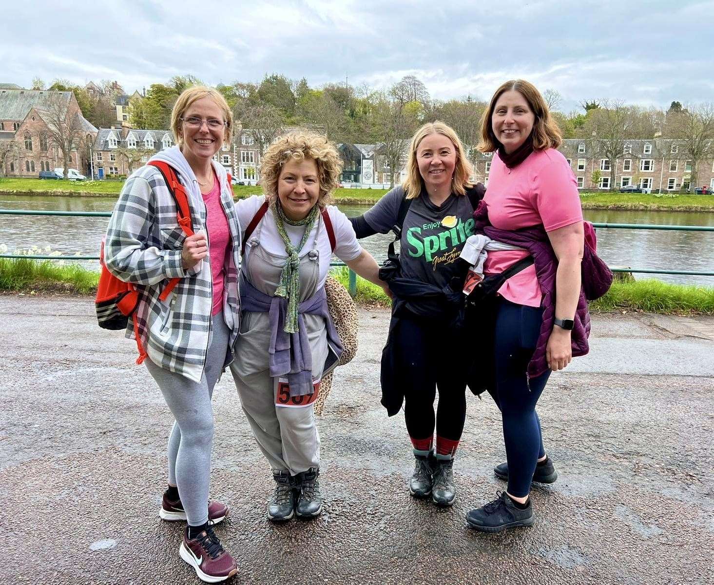 This gang of four ladies – Marion, Neilian, Louise and Tracy – joined dozens of runners and walkers for the Befrienders’ 30th anniversary event.