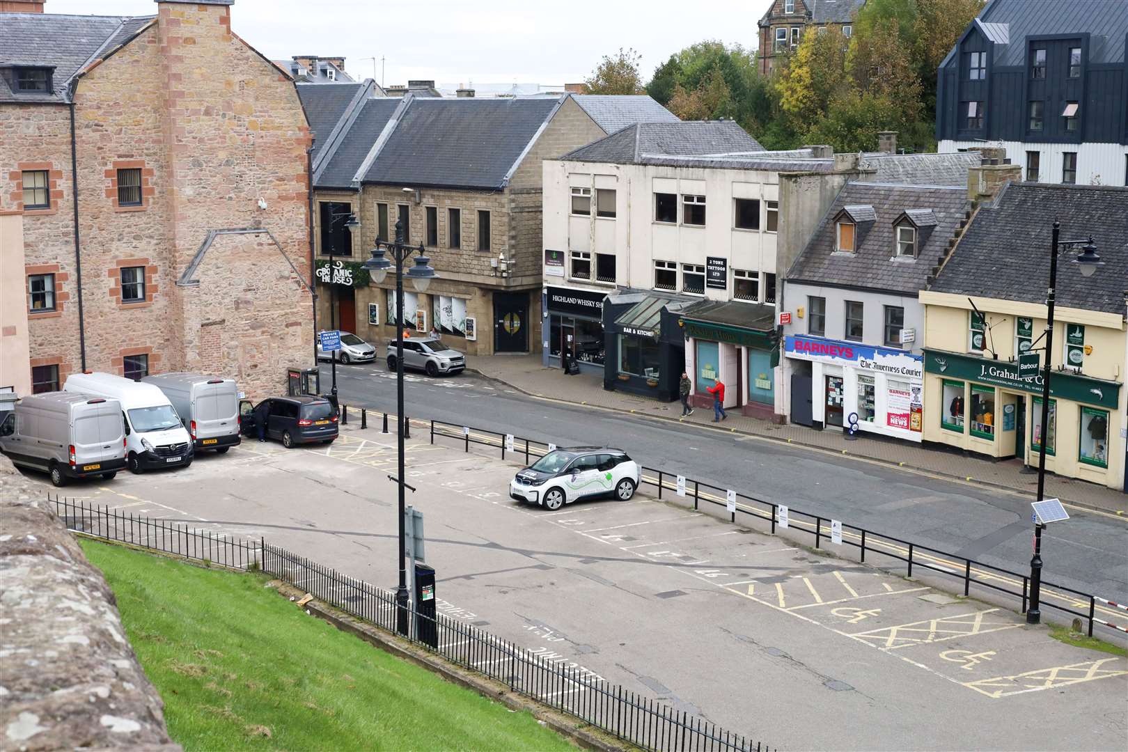 Castle Street from Inverness Castle.