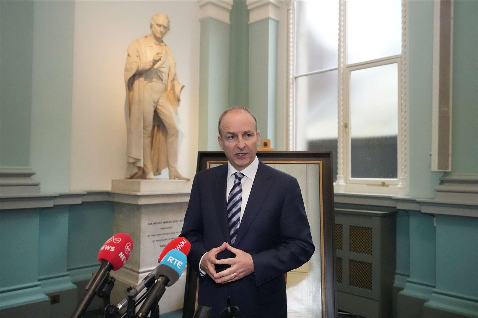 Taoiseach Micheal Martin said that he would support an acceleration in Ukraine’s bid to join the EU (Niall Carson/PA)
