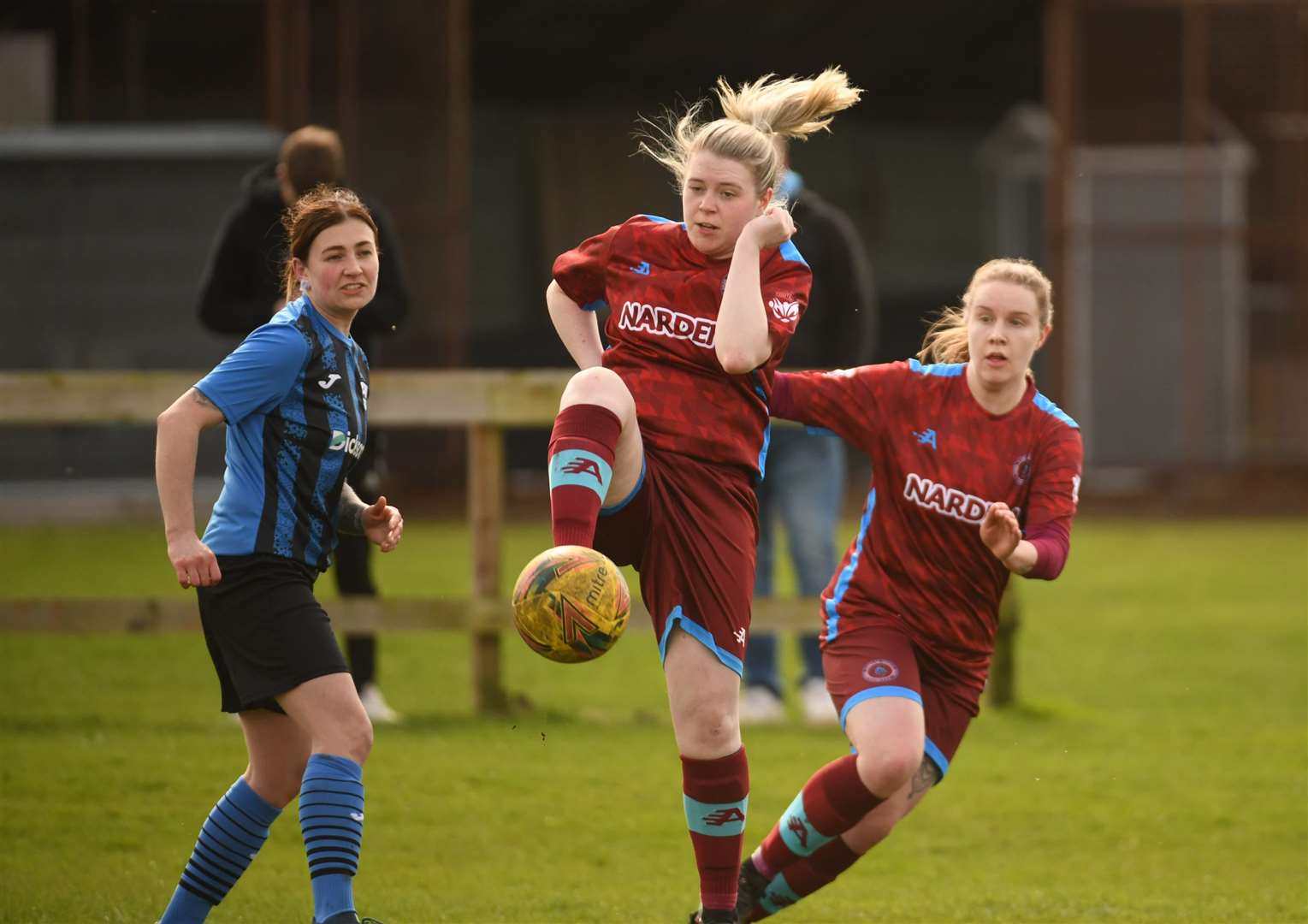 Holly Maclellan in action for Nairn St Ninian. Picture: James Mackenzie