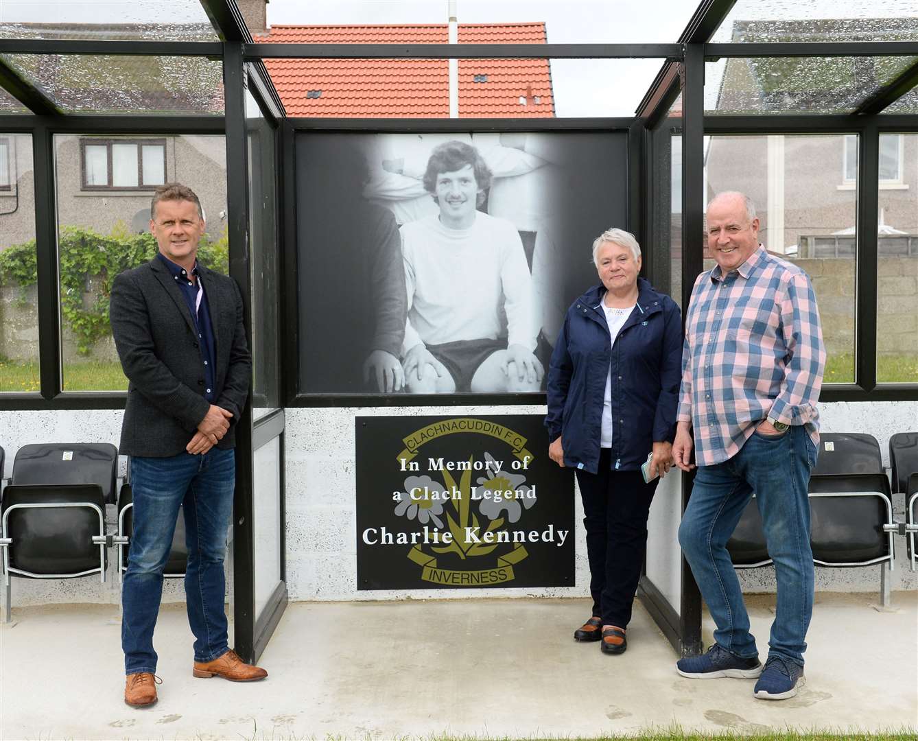 Opening of the new Clachnacuddin technical area with Brian Ritchie, Ann Kennedy and Peter Corbett. Picture: Gary Anthony