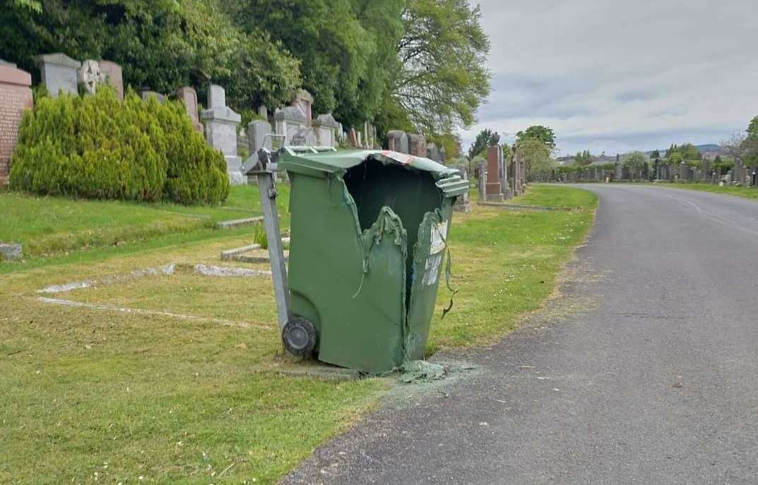 Bins have been set on fire.