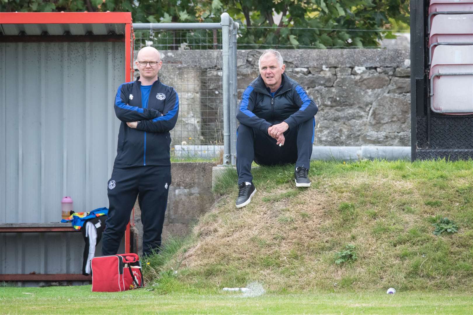 Nairn County FC manager Ronnie Sharp, pictured against Lossiemouth FC. ..Picture: Daniel Forsyth..