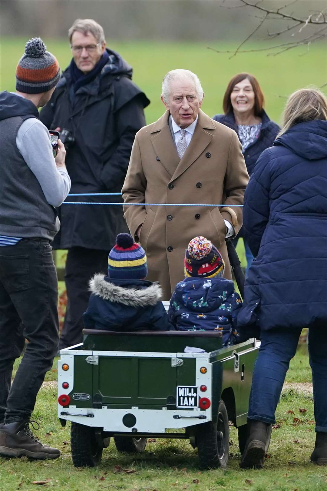 The King after a Sunday church service at St Mary Magdalene Church in Sandringham on January 7 (PA)