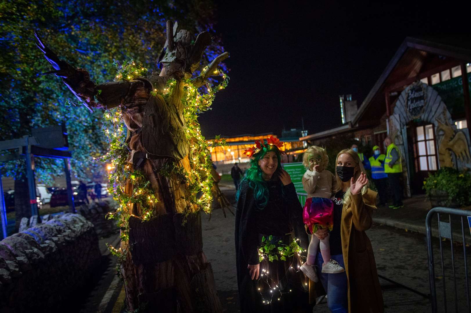 From last year's event: a light up trail with spooky decorations. Picture: Callum Mackay.