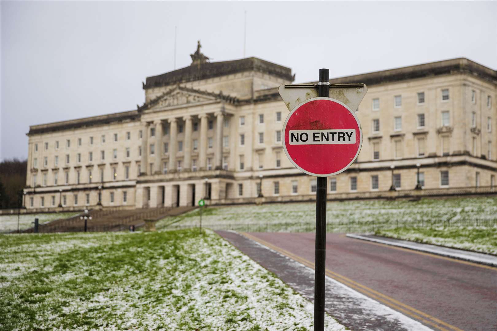 The DUP has maintained an almost two-year boycott of the Stormont institutions (Liam McBurney/PA)