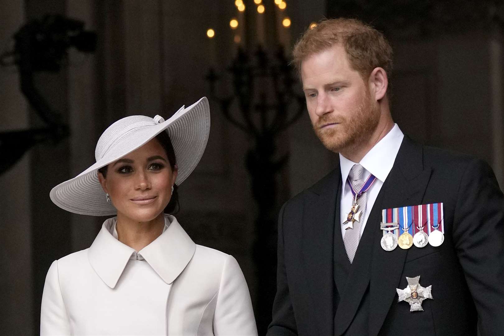 A spokesperson for Meghan and Harry alleged they were involved in a ‘near-catastrophic’ car chase with paparazzi (Matt Dunham/PA)