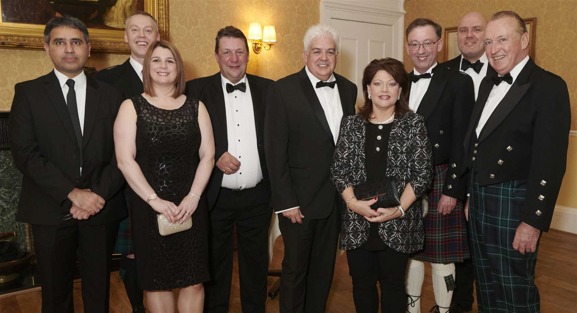 The Highland Construction and Property Dinner top table diners.