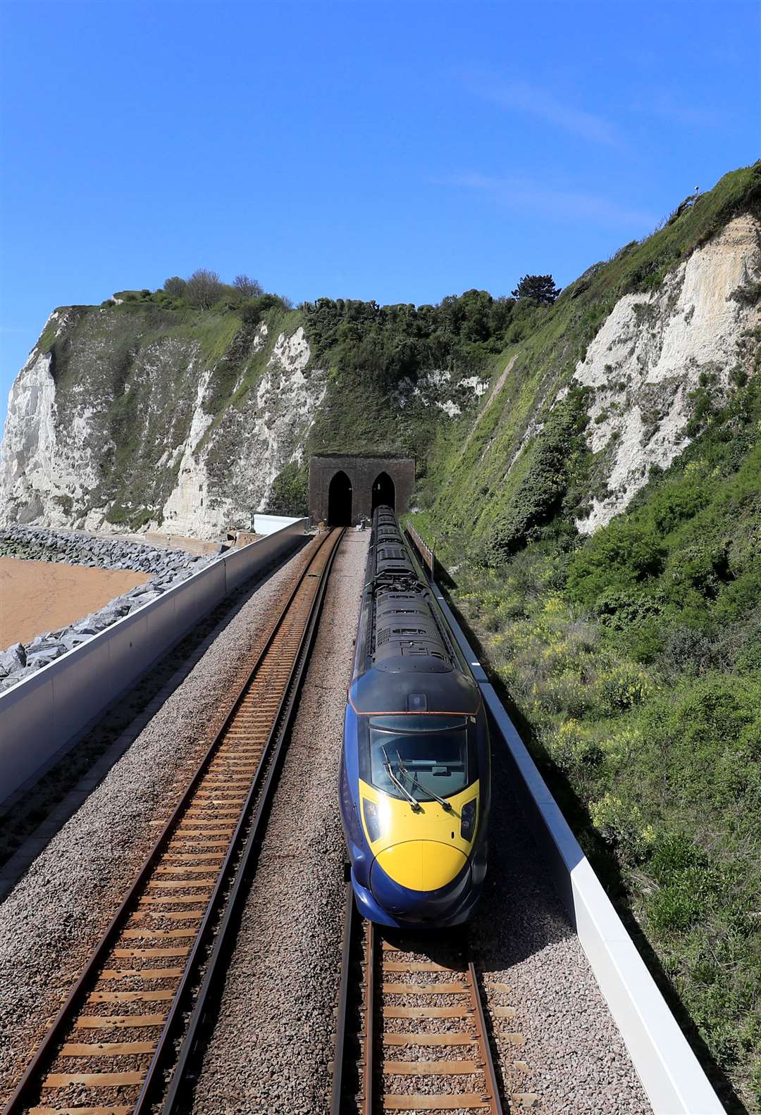 A Southeastern Highspeed Javelin train passes through Dover in Kent (Gareth Fuller/PA)