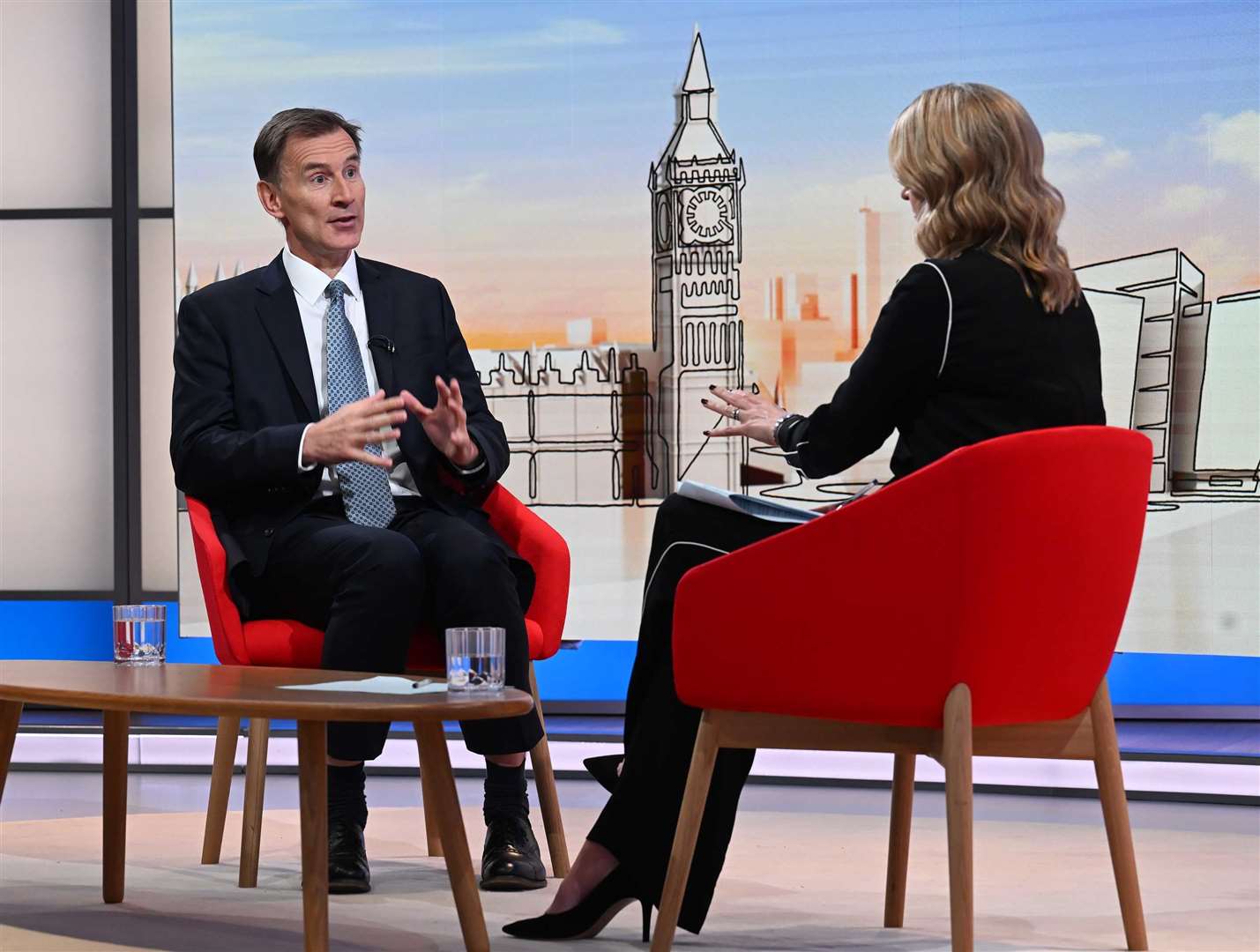 Jeremy Hunt was speaking on Sunday With Laura Kuenssberg (Jeff Overs/BBC/PA)