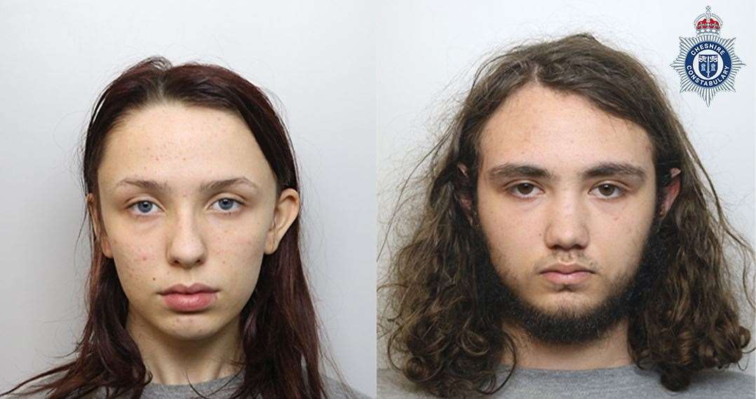 Scarlett Jenkinson and Eddie Ratcliffe were sentenced to life terms for the murder of Brianna Ghey (Cheshire Police/PA)