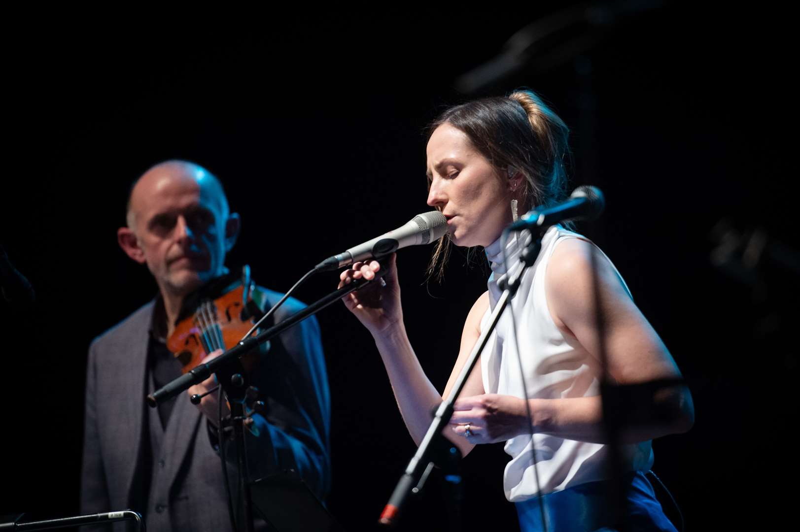 Duncan Chisholm and Julie Fowlis. Picture: Callum Mackay