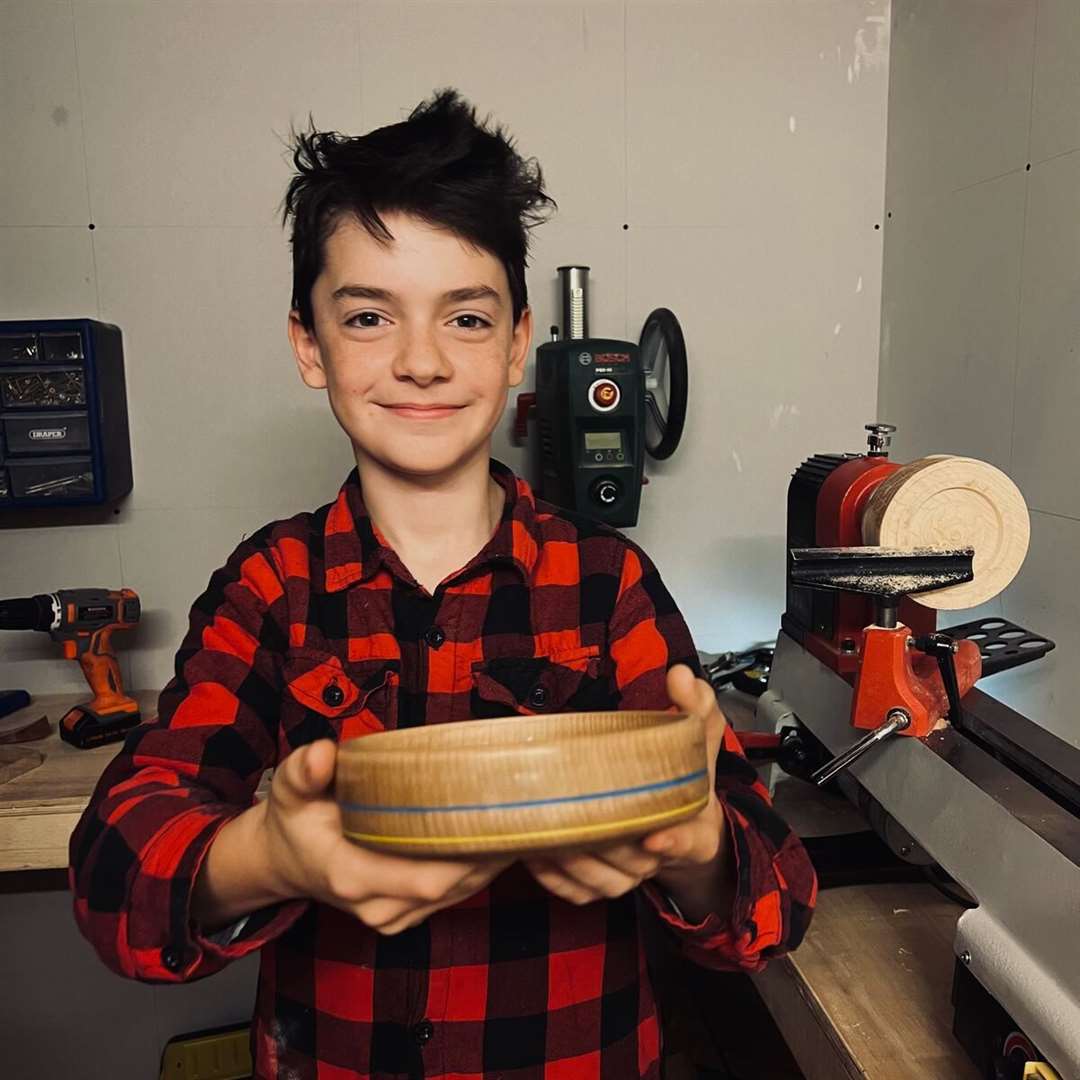 Teenager Gabriel Clark won a JustGiving award after creating his Hope Bowl for Ukraine (Save The Children)