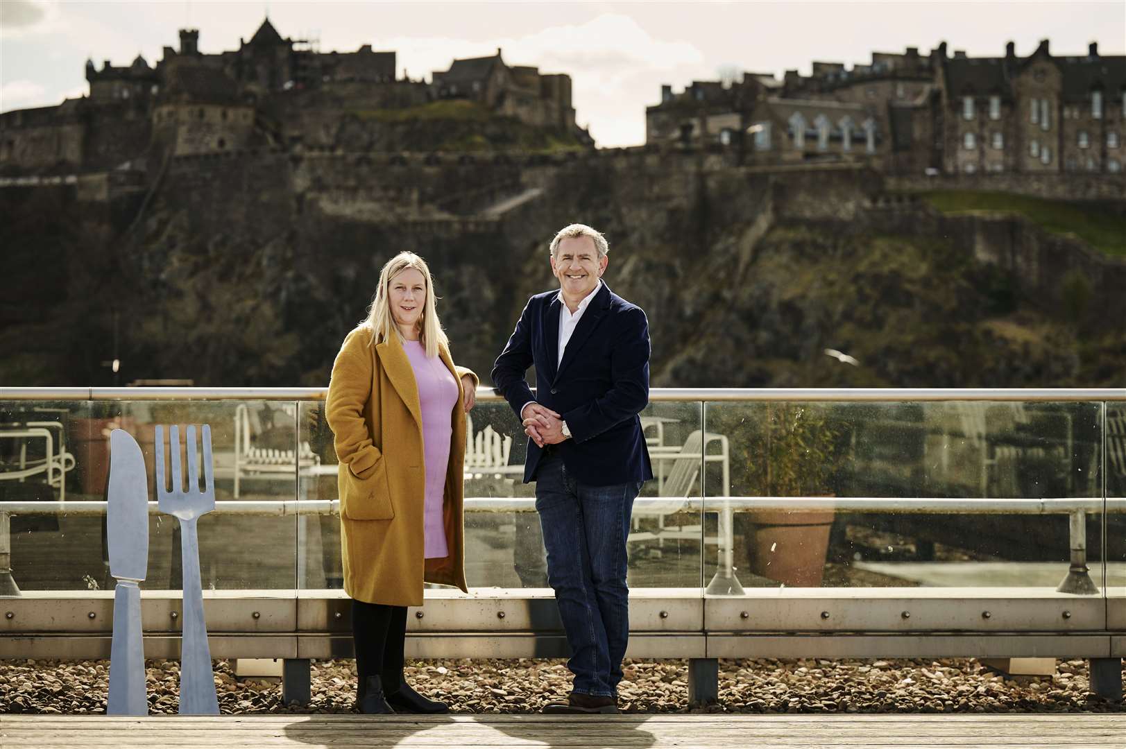Muckle Media, the creative communications agency, has acquired Taste Communications Scotland in a six-figure deal. L to R, Nathalie Agnew (Muckle Media) and Stephen Jardine (Taste Communications Scotland).