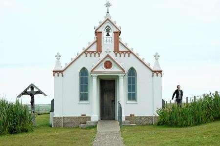 The Italian Chapel built by Italian POWs.