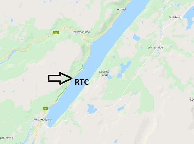 The road traffic collision on the A82.
