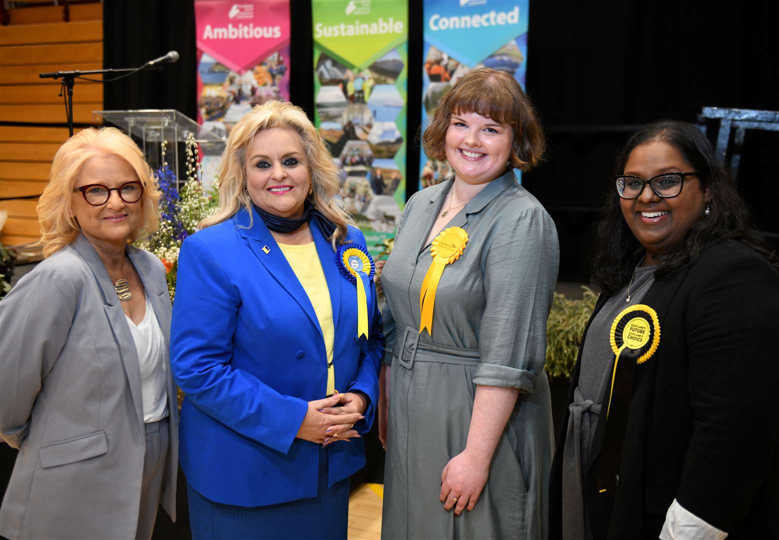 Election Count May 2022: Councillors Pauline Munro, Maxine Smith, Molly Nolan, and Tamala Collier. Picture: James Mackenzie.