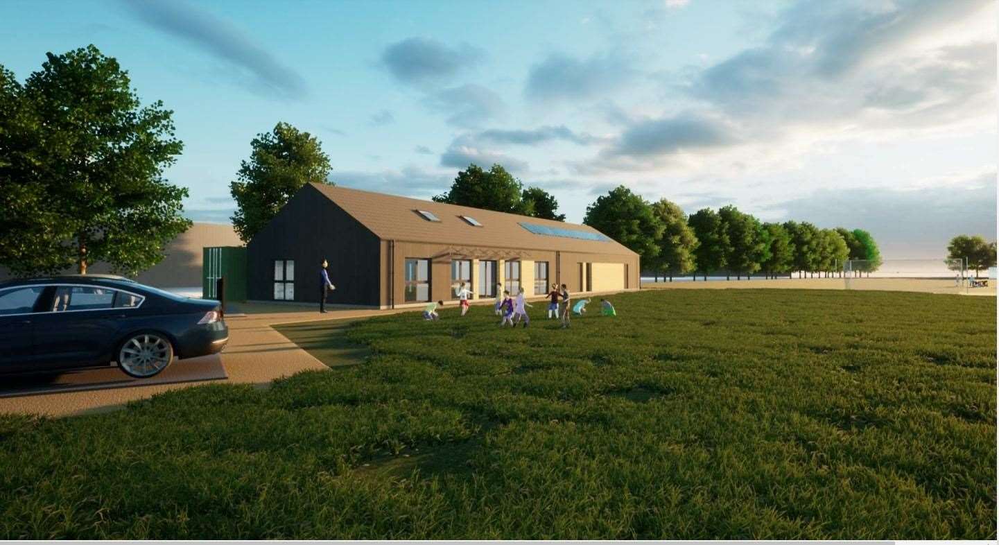 Artist's impression of how the Inverness Caledonian Thistle sports development near Inverness Royal Academy would look.