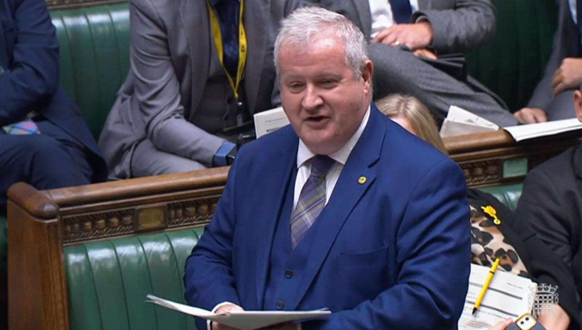 The SNP’s Ian Blackford accused the new PM of imposing a ‘Truss tax on household and businesses’ (House of Commons/PA)