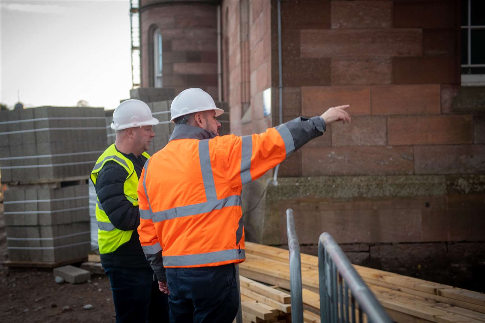 Jason Kelman points out redevelopment features to our reporter. Picture: Callum Mackay.