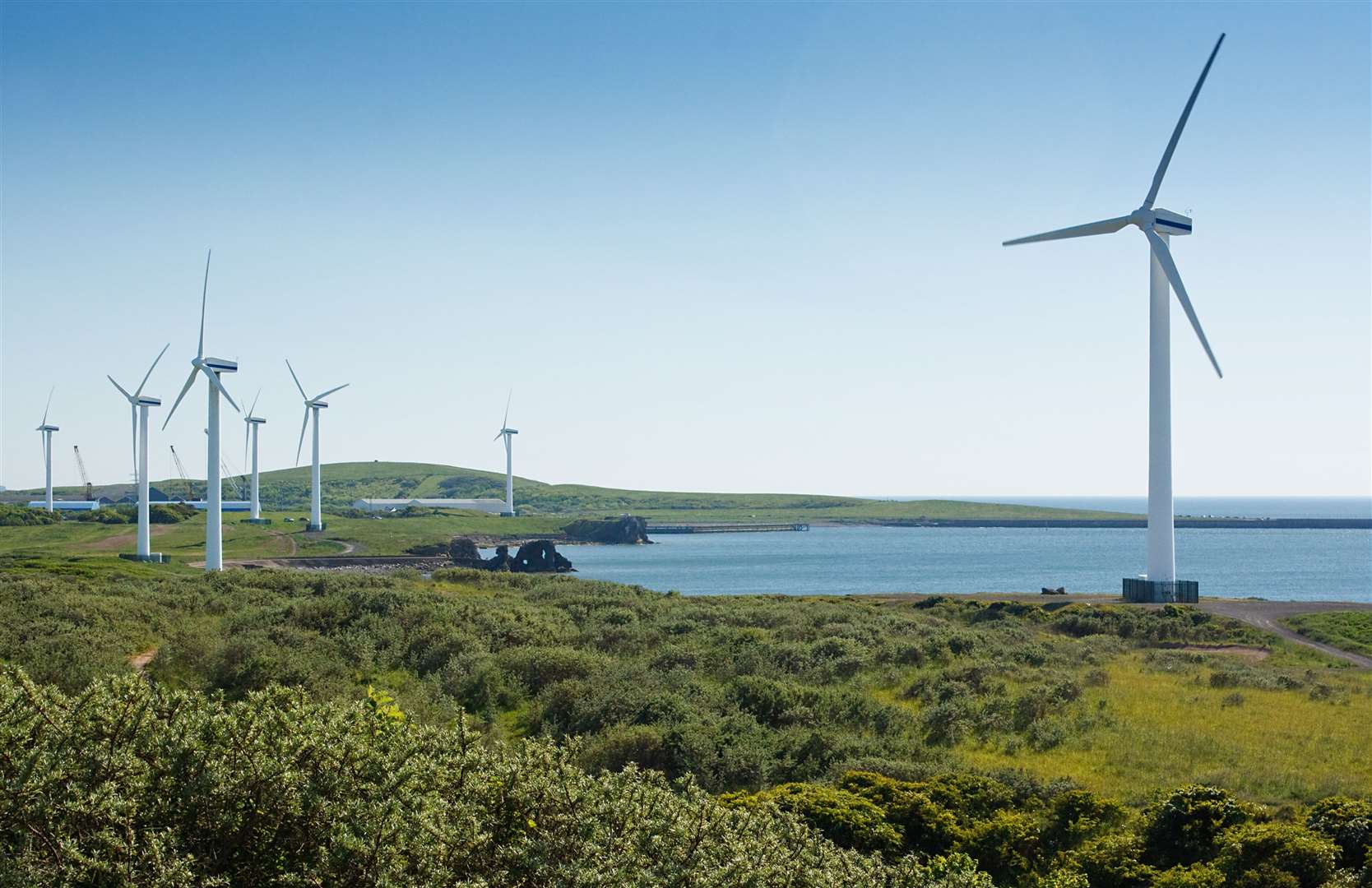 Coastal wind farm