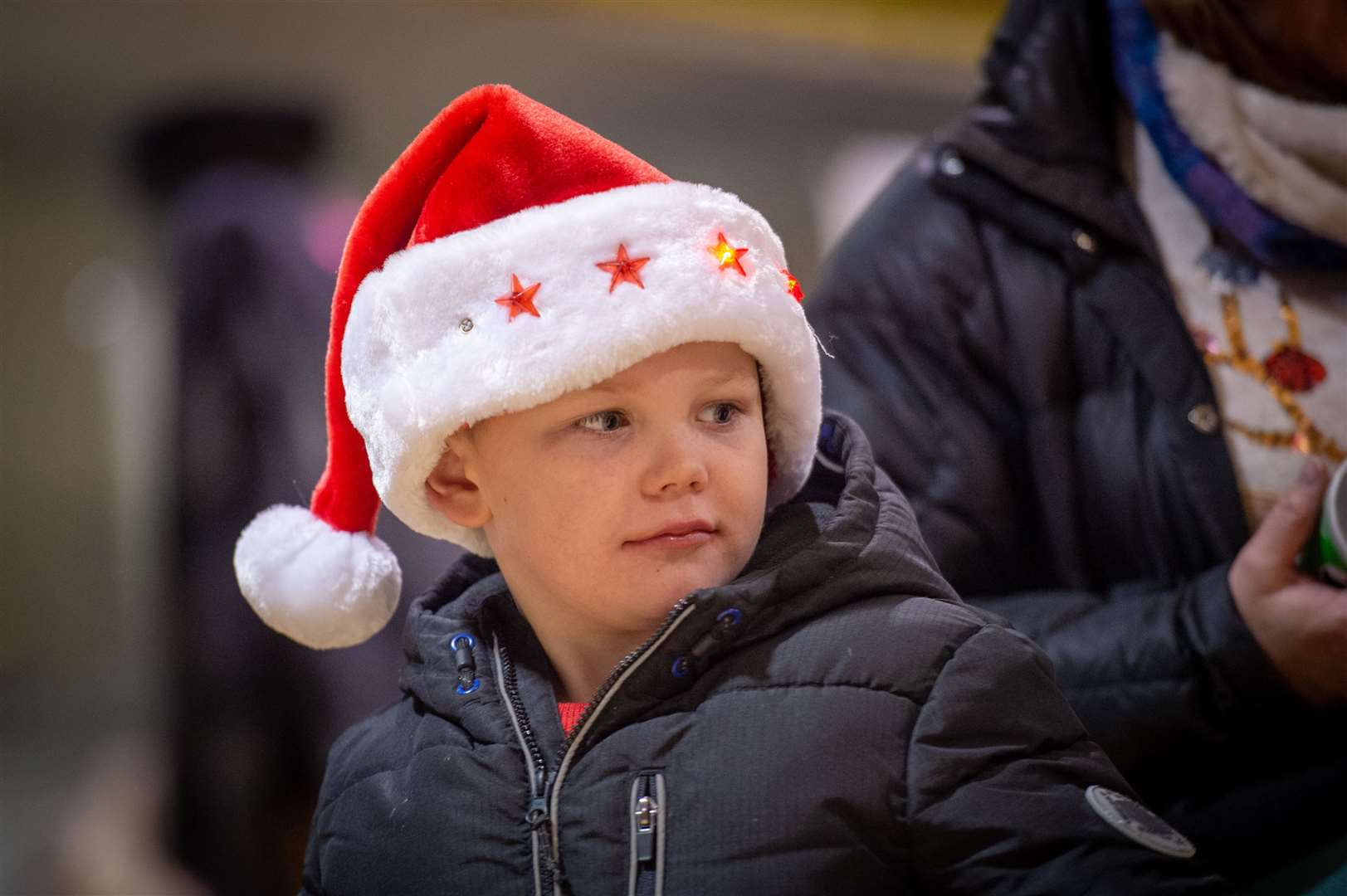 There werre some great Christmas hats. Picture: Callum Mackay