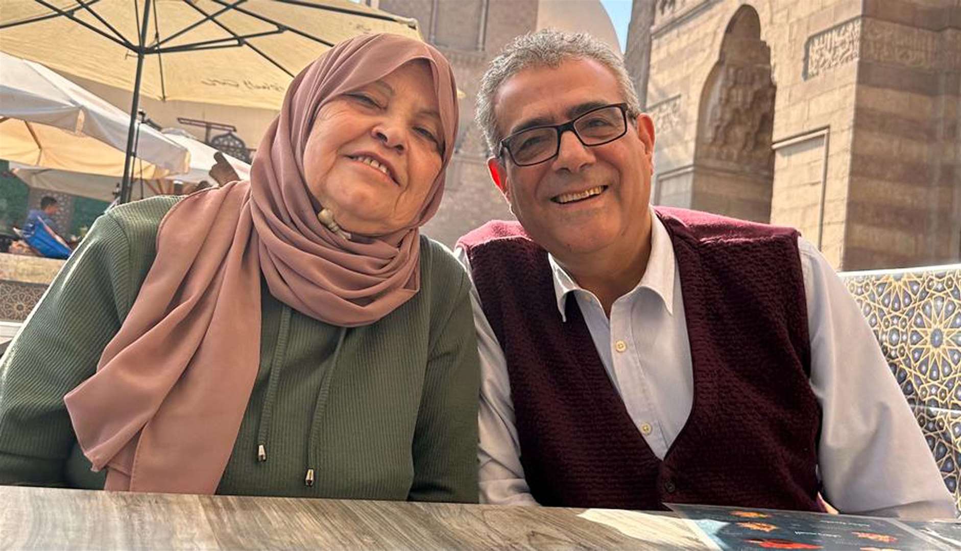 Naila and Talal El-Deeb, whose son Mo has not heard from them since Wednesday (Mo El-Deeb/PA)