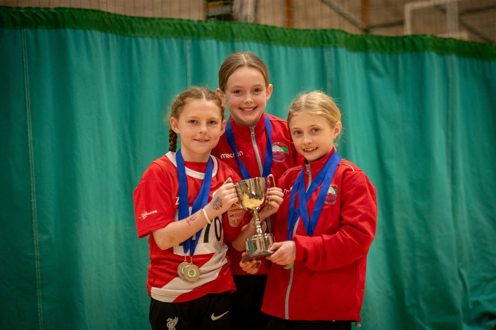 Primary Four and Five Girls.Section Two champions Milton of Leys. Picture: Callum Mackay