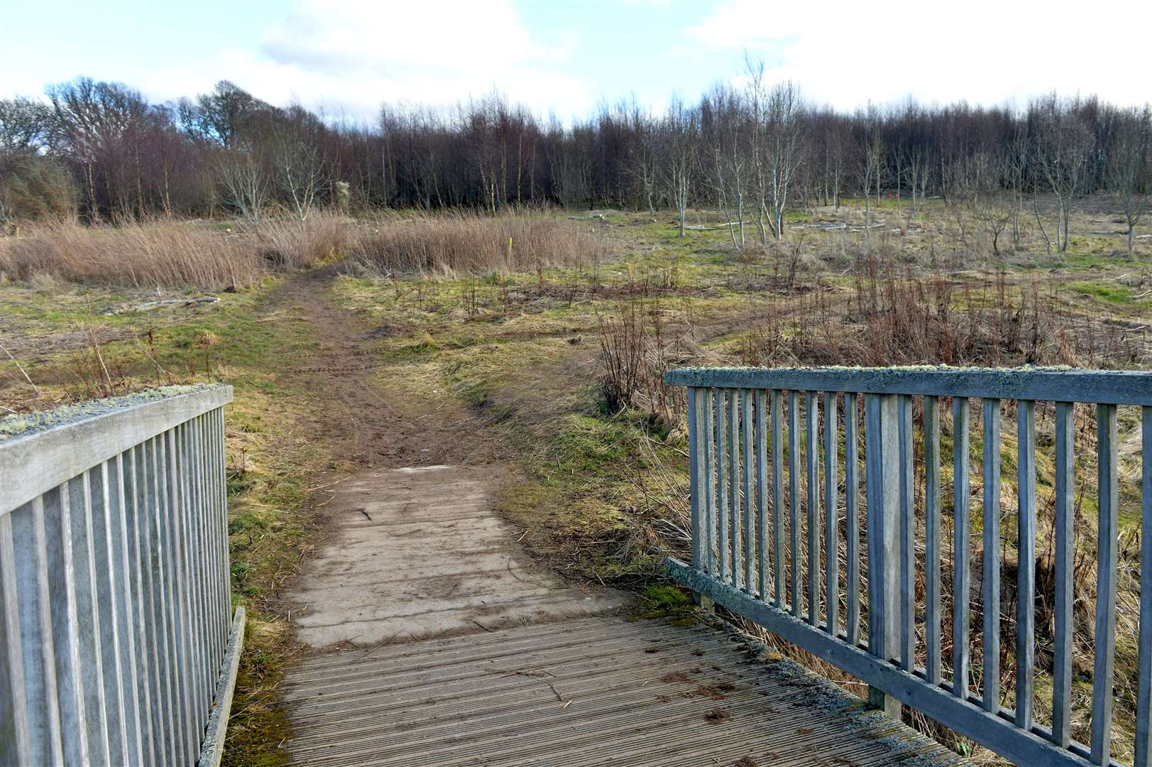 Path work has been carried out in the phase three section at Inshes District Park in Inverness.
