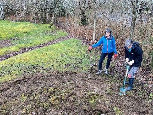 Scenes from the wildflower meadow session in Kinlochewe on Tuesday, March 21. Picture: High Life Highland Countryside Rangers.