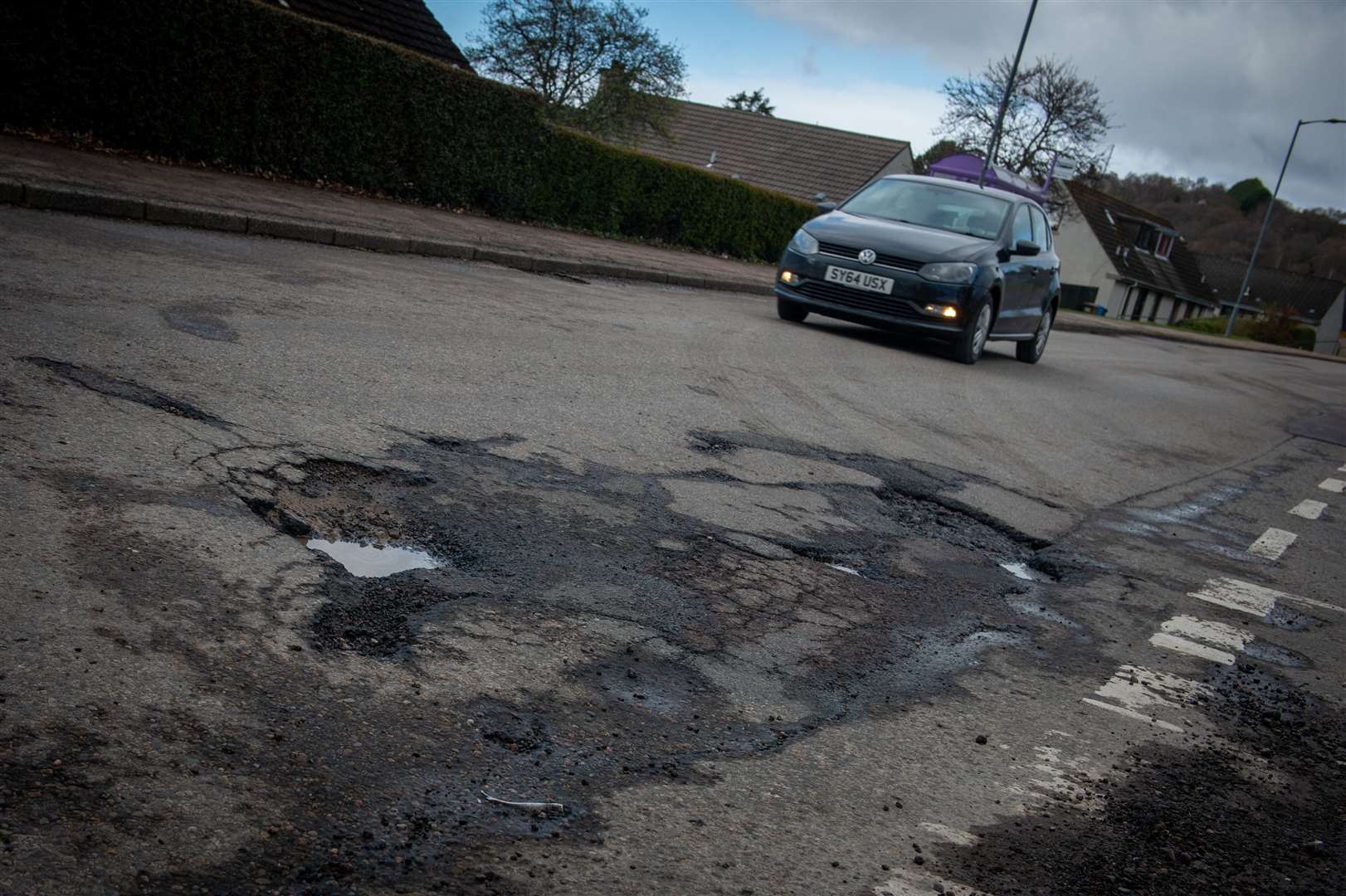 North Kessock Potholes...Picture: Callum Mackay..