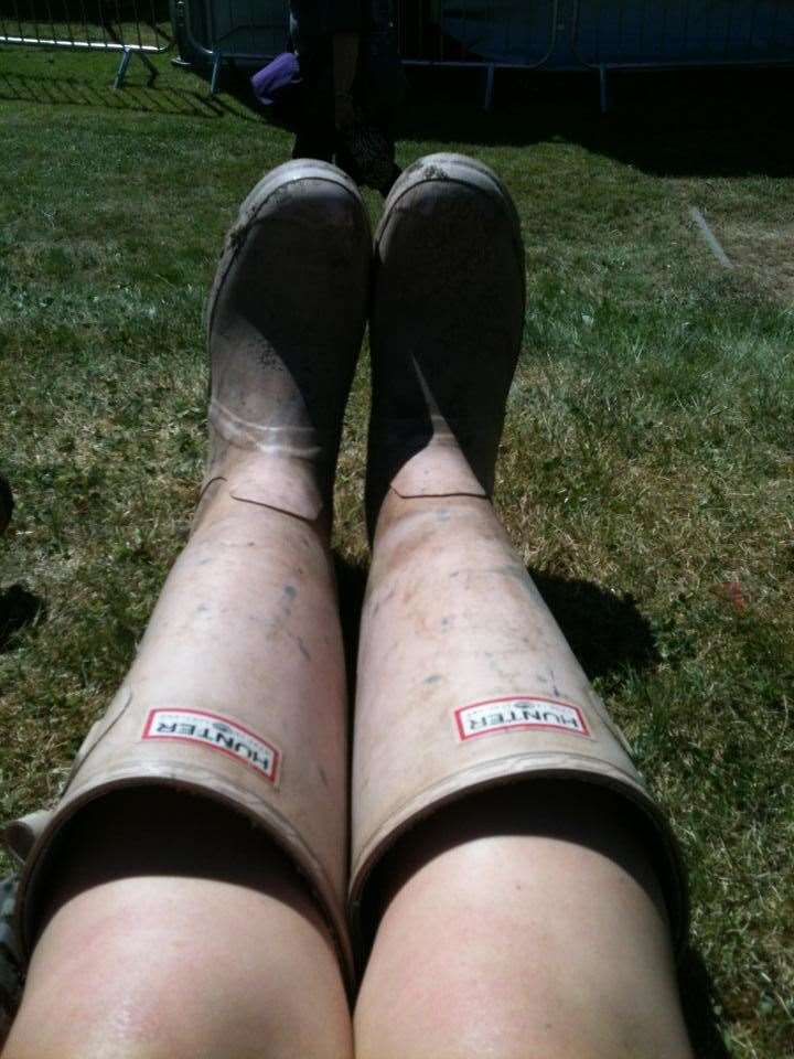 My first belladrum in 2013, sunny, regretted the footwear choice.