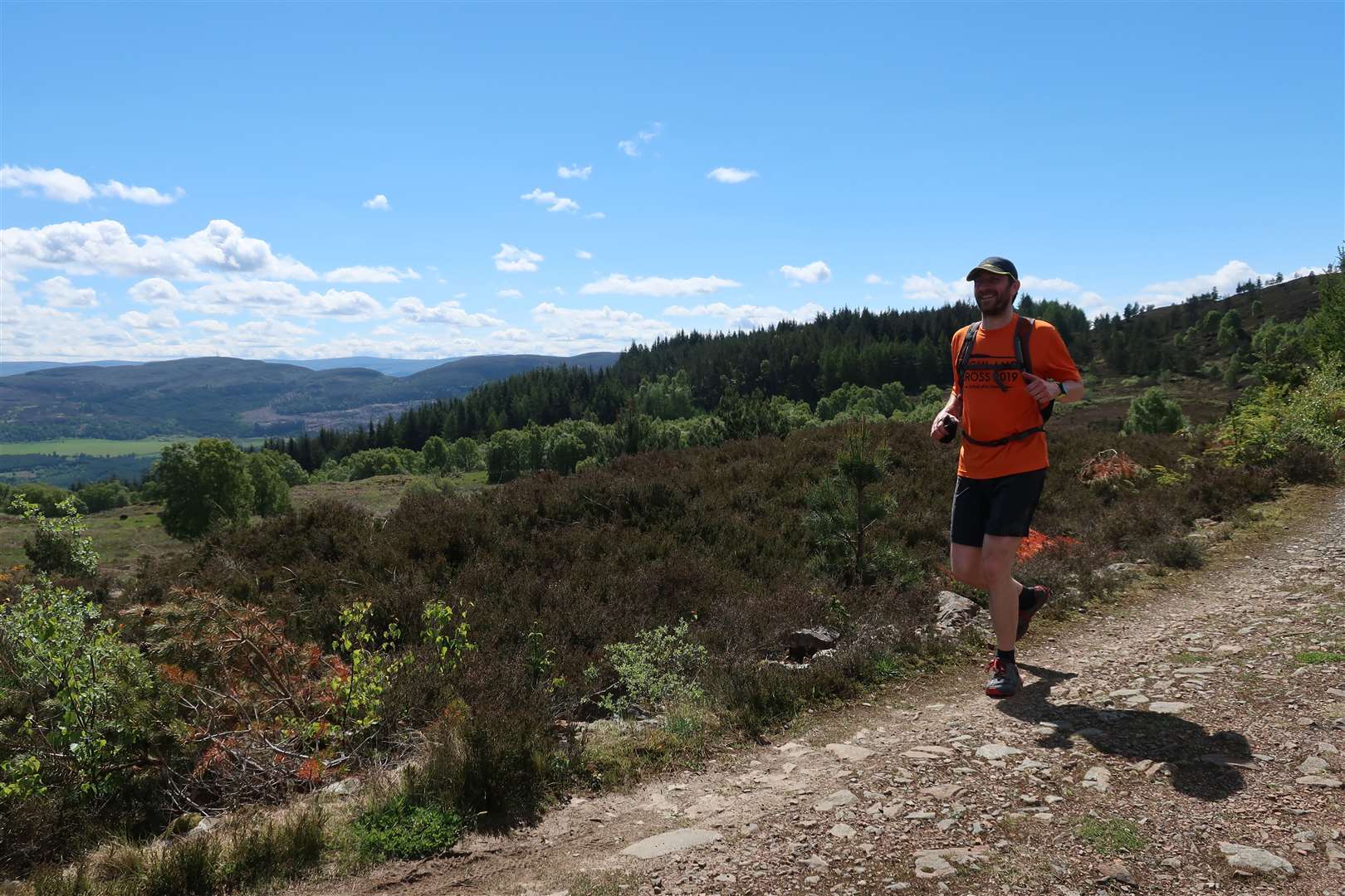 John runs along the Great Glen Way between Drumnadrochit and Abriachan.
