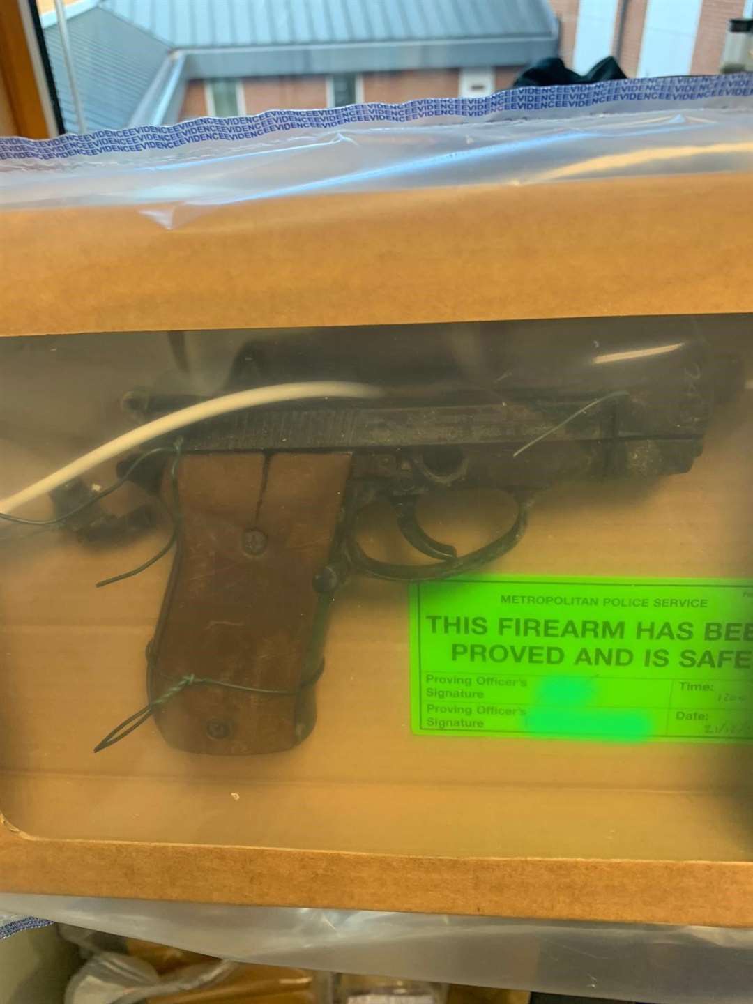 Firearm seized by Metropolitan Police officers during the Wednesday raid at a location in Abbey Wood (Metropolitan Police)