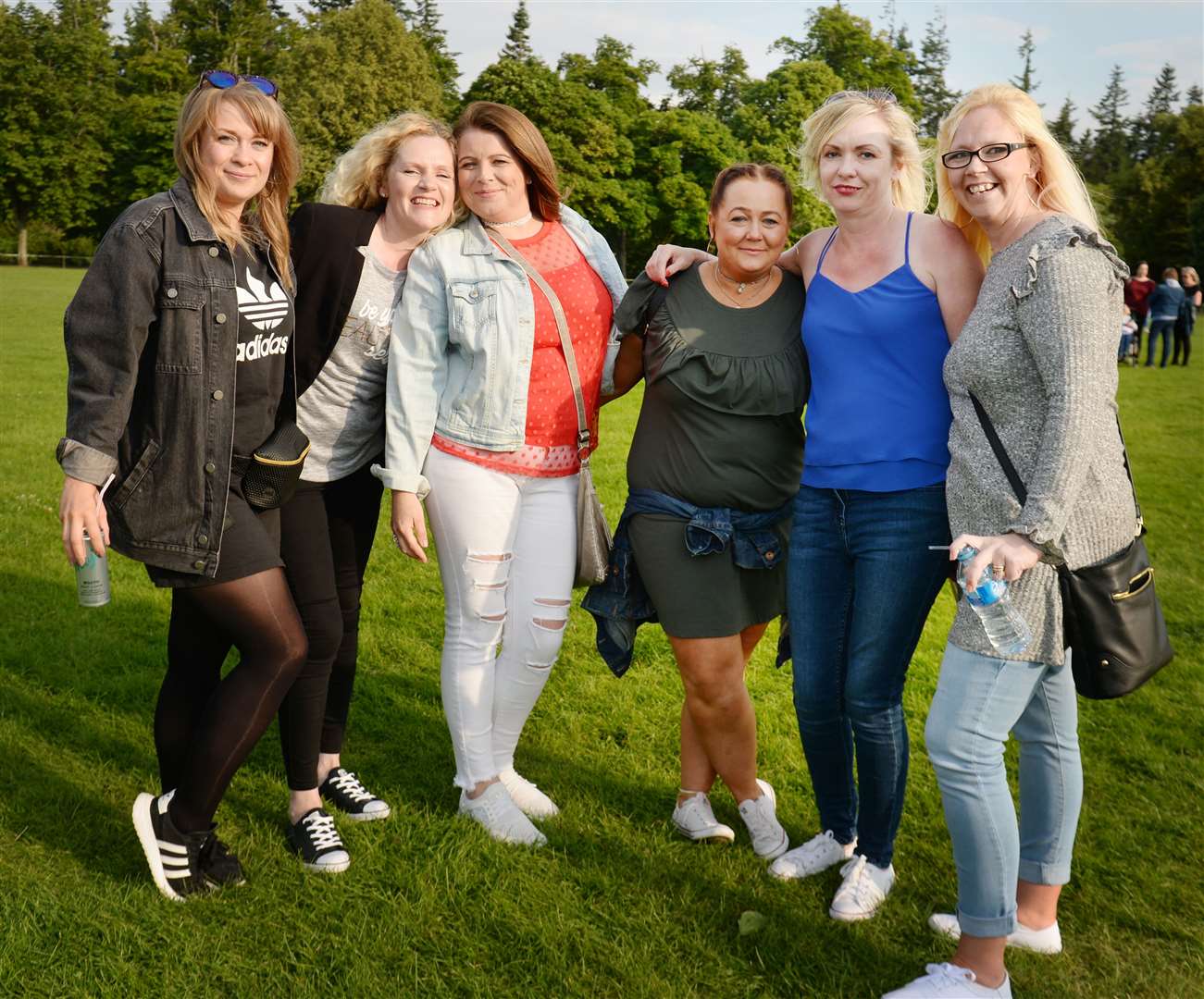 NHS Staff on a night out for the Olly Murs concert. Picture: Gair Fraser.