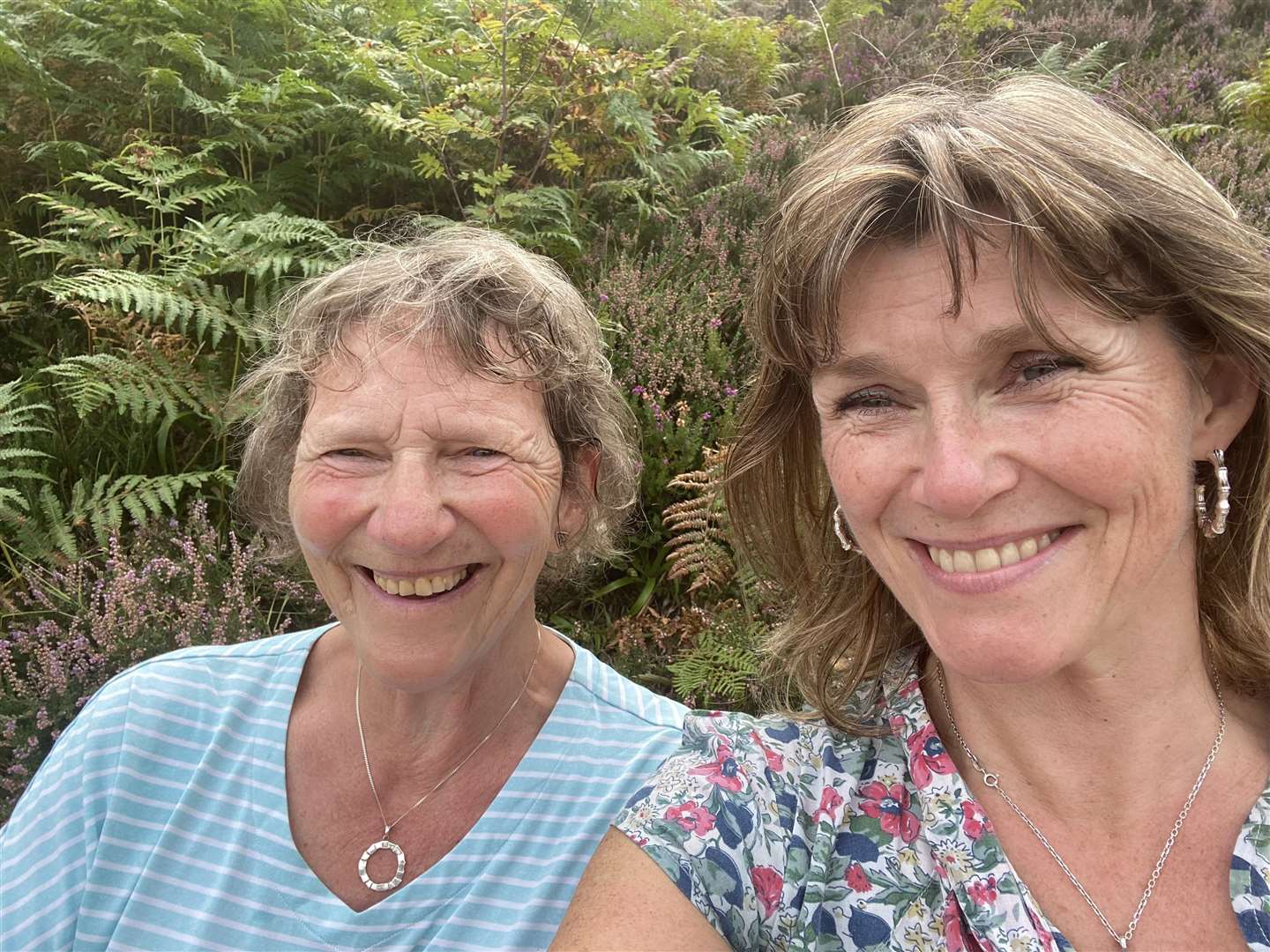 Nicky Marr and her mum share a smile - and the crinkles around their eyes that go with it.