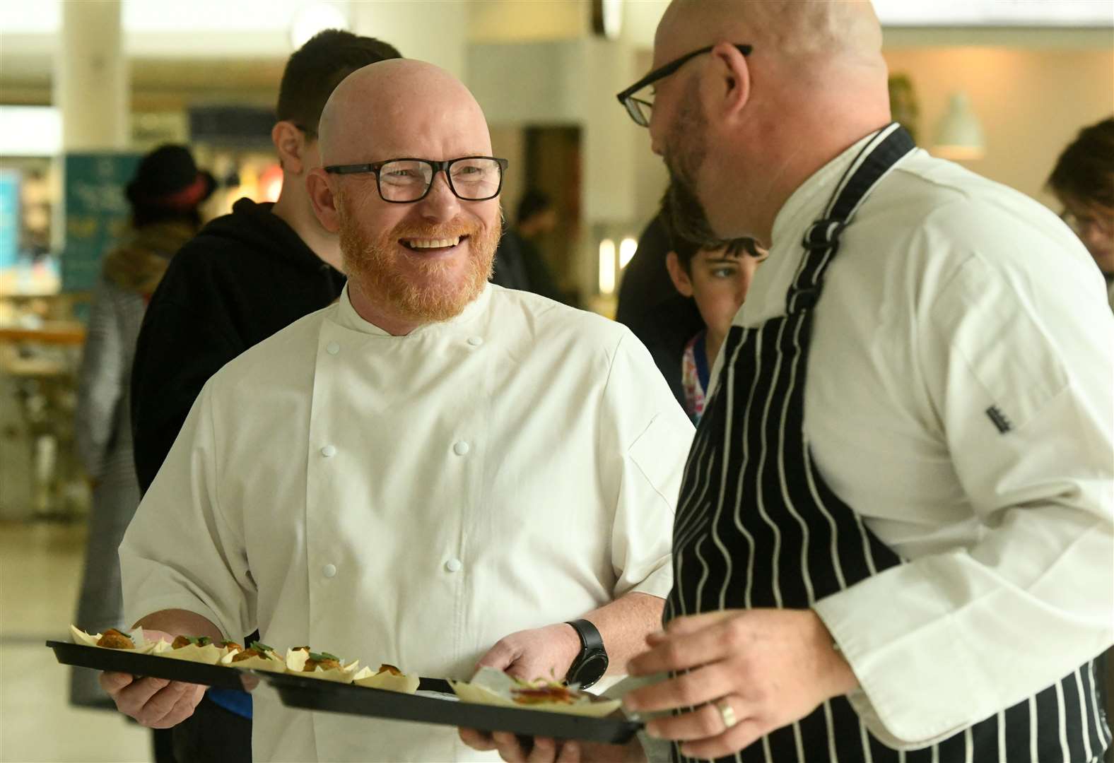 Gary Maclean, National Chef of Scotland and Matt Osborne, Head of Culinary. Picture: James Mackenzie.