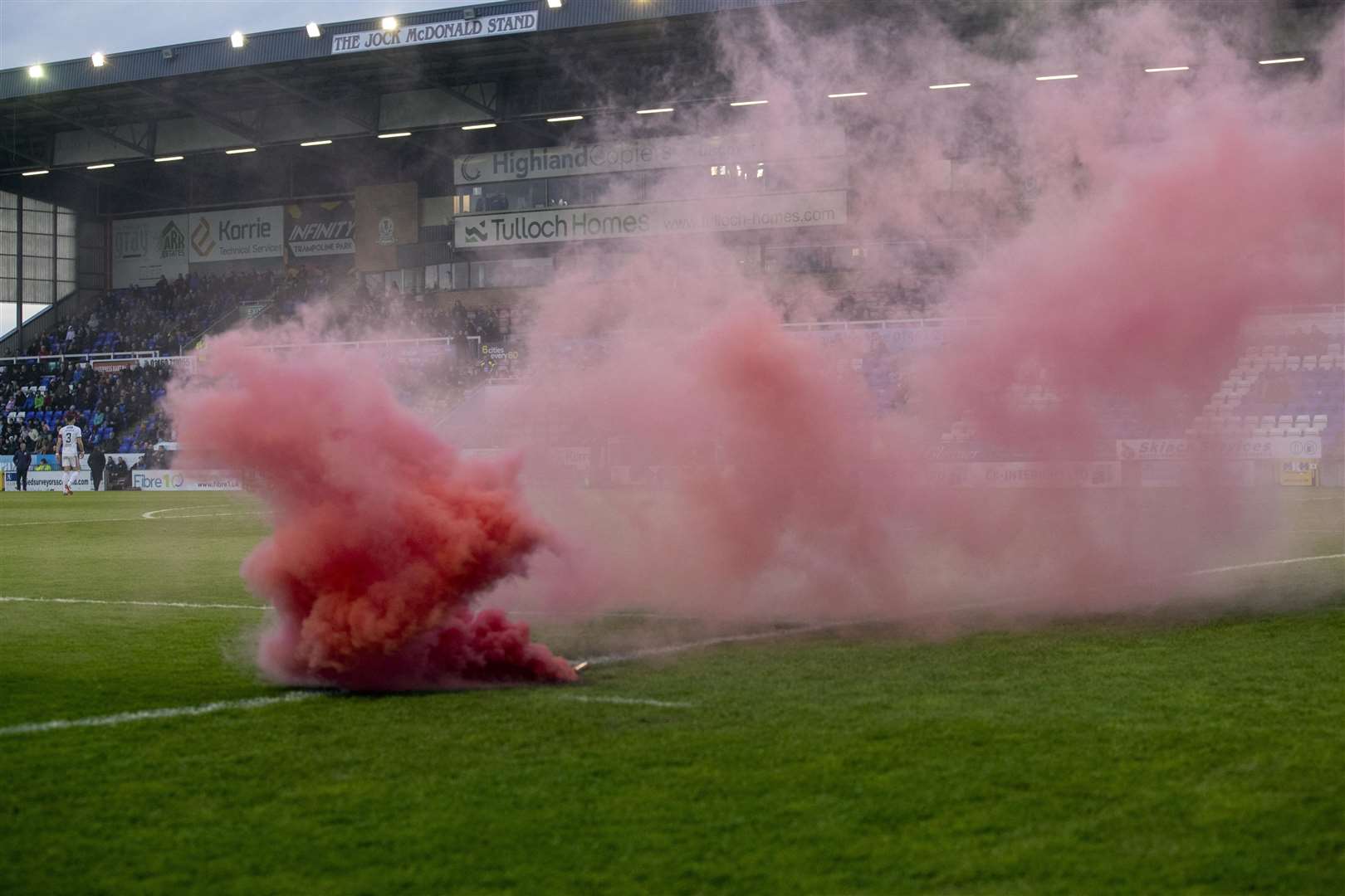 Flares have proven to be a problem in Scottish football in recent years.